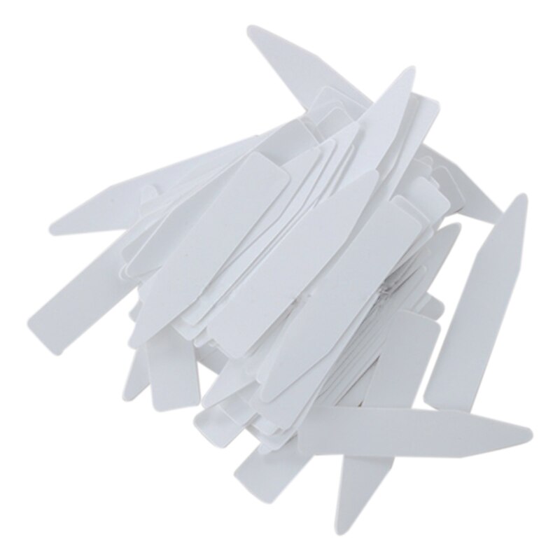 100 Pcs Reusable Pvc Plant Tag Label Tree Fruit Seedling Garden Flowerpot Plastic Label Sign Sorting Tool: Default Title