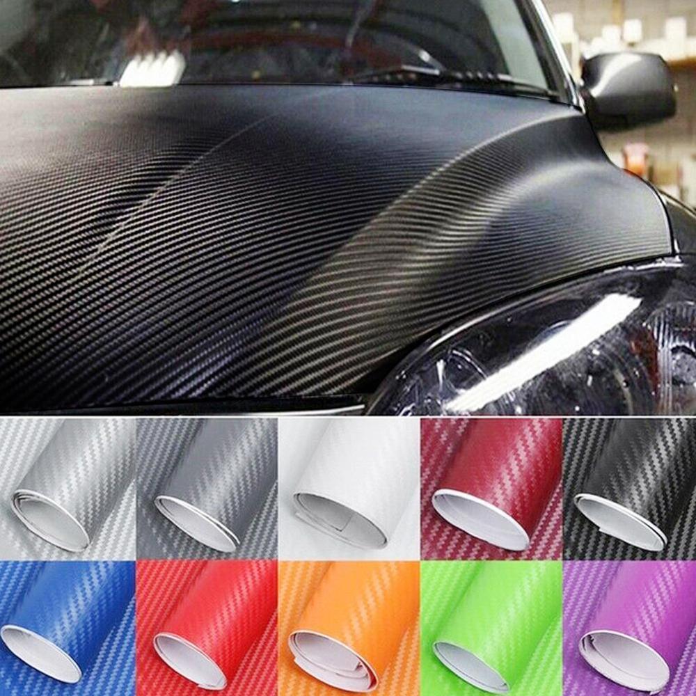 Clearing 3D Carbon Fiber Vinyl Filmfiche Decals Auto Wrapping Stickers Auto Decorating Accessoires