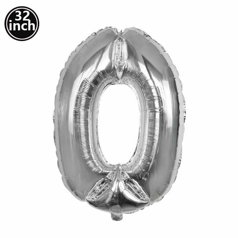 Ballon noir à grands chiffres 32 pouces 0 1 2 3 4 5 6 7 8 9, ballon d'enterrement de vie de jeune fille à chiffres d'anniversaire, décoration de fête Golob