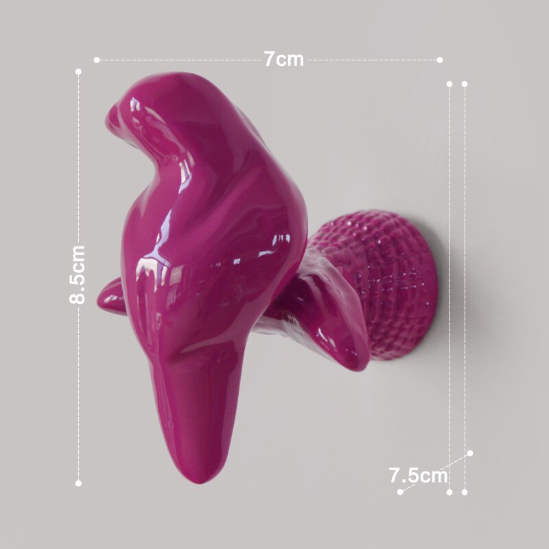 8 x 5 x 5cm watermuurhangers voor het ophangen van jassen, hoeden, kleding, wit/zwart/goud/rood/blauw/groen premium hars wandhaken p: S