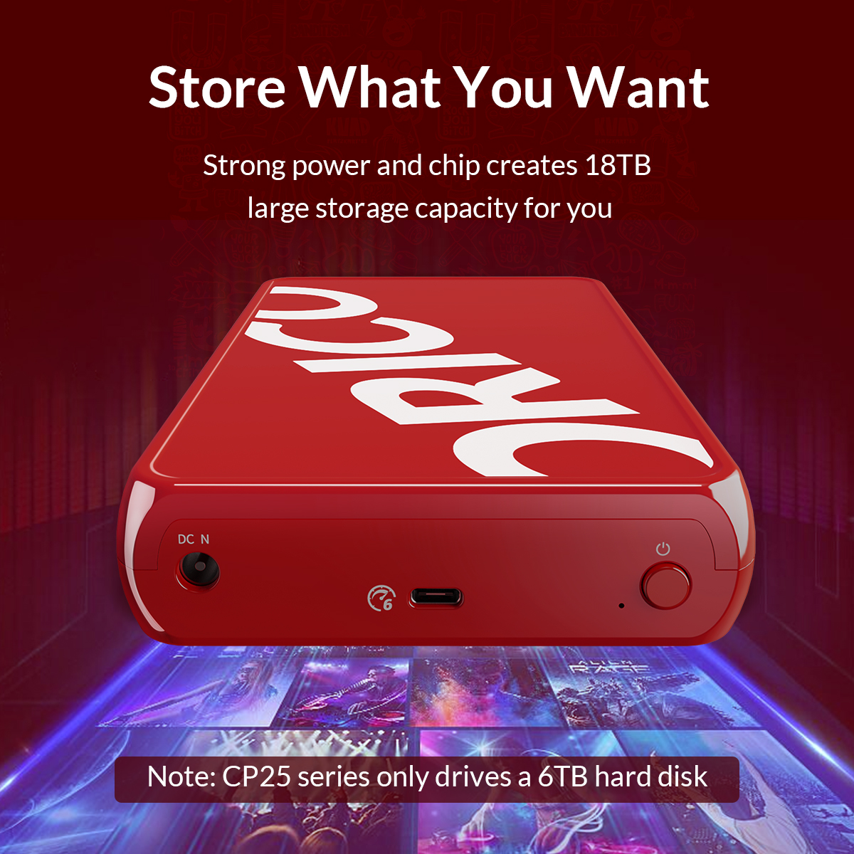 ORICO 3,5-inch HDD-behuizing 6 Gbps USB 3.1 Type-C naar SATA 3.0 HDD-behuizing UASP-protocol Auto-Sleep-modus Ondersteund Windows/Linux/Mac OS