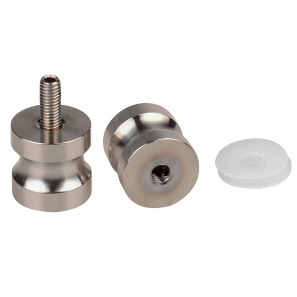 Aluminium dørhåndtak 1.18 "dia enkelt glass dør knott bad dusjkabinett håndtak m / skru hjemme hardware