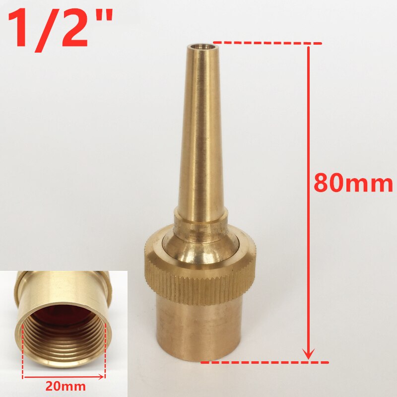 1/2" 3/4" 1" Copper Brass Jet Straight Adjustable Fountain Water Spray Nozzles Fountain Pool Nozzles: DN15