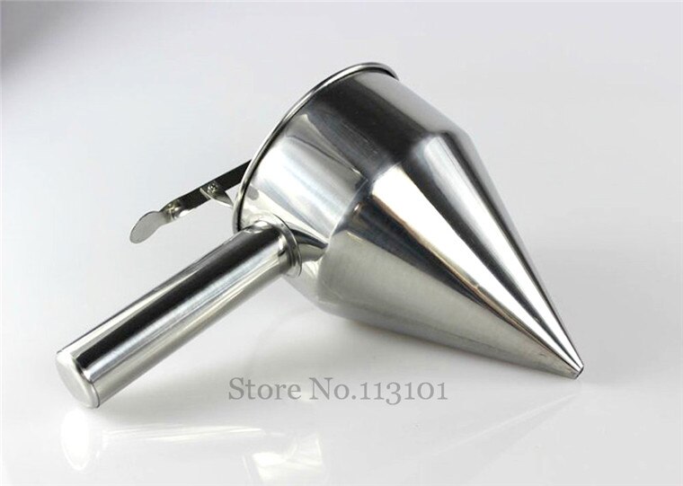 Stainless Steel Batter Dispenser with Holder Kitchenware Food Tool Mix Distributor Waffle Tool