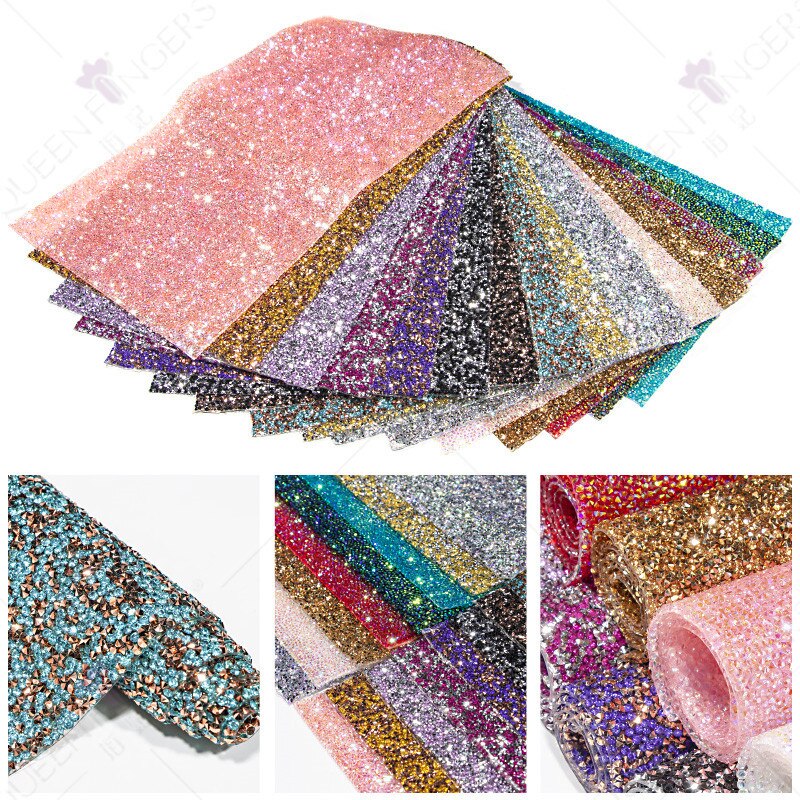Nail art Tisch Matte Diamant Glänzende Hand Rest Salon Praxis Diskussion Kissen Waschbar Pad Kissen Nagel Tisch Matte Mit Strass