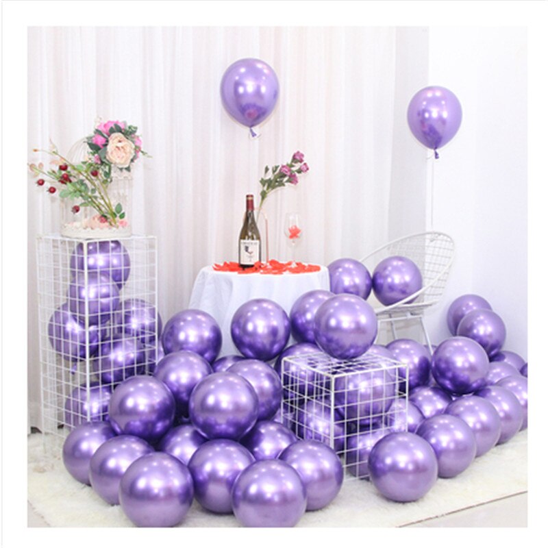 30 stk 5 tommer latex ballon krom metalfolie ballon baby shower, bryllup, fødselsdagsfest dekoration ballon