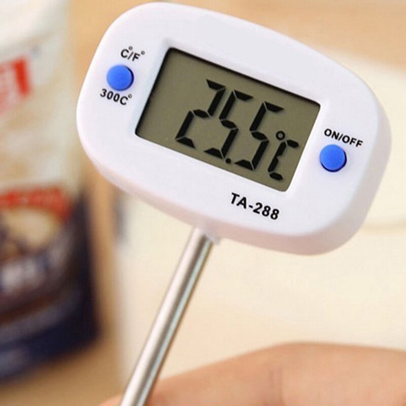 Termómetro de comida, medidor de temperatura de carne con sonda para asar, ahumar barbacoa, cocina, termómetro de alimentos, 1 Uds.