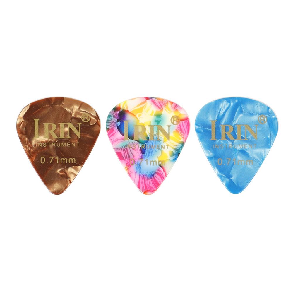 100pcs/box Celluloid 0.71mm Guitar Finger Pick Color Ukulele Guitar Picks Stringed Musical Instruments Guitarra Pick Parts