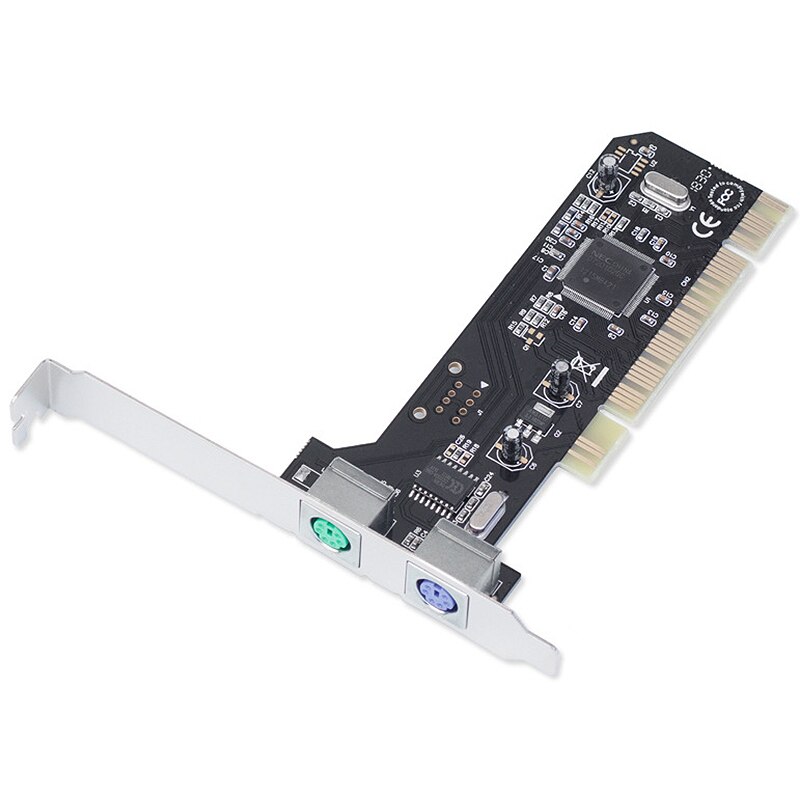 2 Ports Ps2 Ps/2 Pci Card+Low Profile Bracket Pci Ps2 Card For Pc Without Usb Computer Accessories