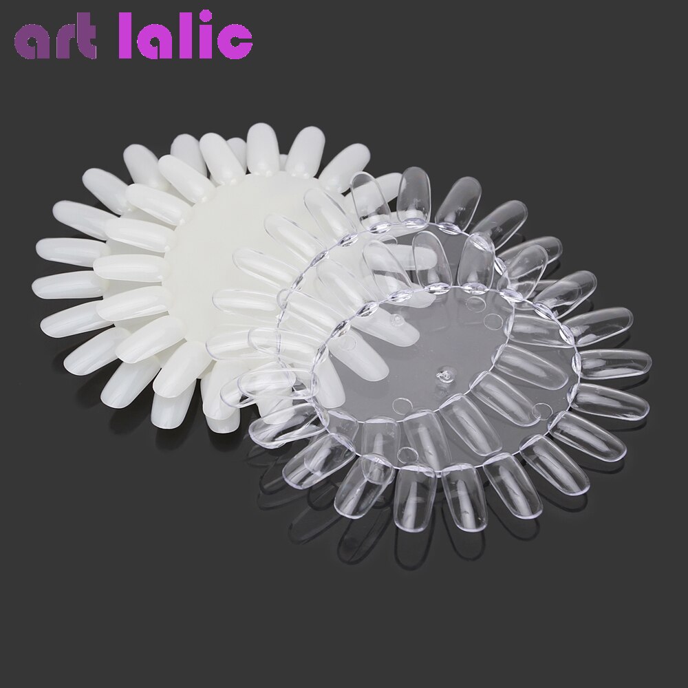 Artlalic 10 stuks display wiel nagellak kleurenkaart oefen nepnagels tips natuurlijke nepnagelkunst tips sticks nagellak display