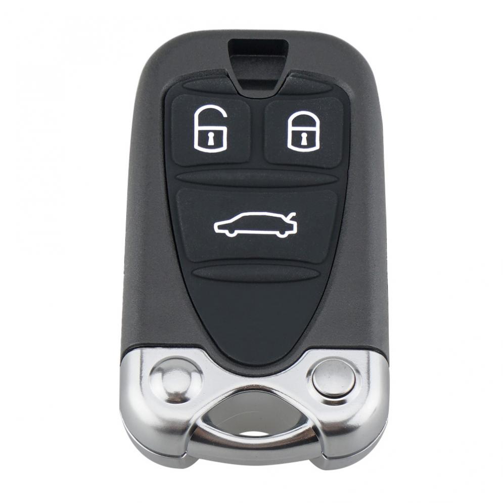 3 Knop Duurzaam Afstandsbediening Sleutel Vervanging Ongesneden Blade Autosleutel Shell Fob Fit Voor Alfa Romeo 159 Brera156 Spider