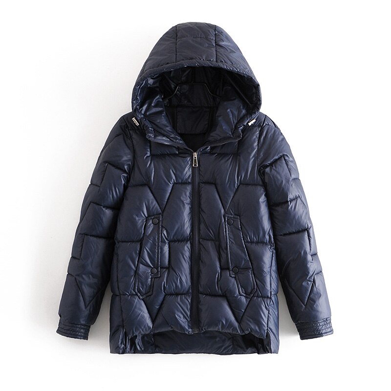 Kvinner vinter parkas slank passe hette ungdom kvinner jakke parkas kåpe uformelt tykk varm høst vinter jakke kåpe