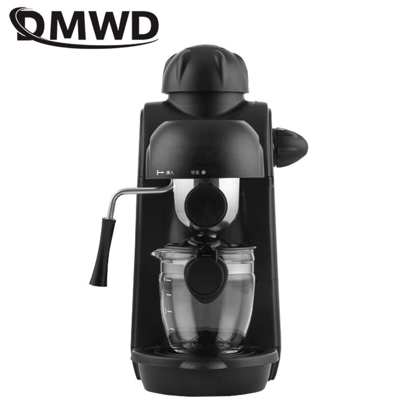 DMWD 240 ml cafeteras expreso automaticas italiana Espresso cafetera eléctrica cafetera Cappuccino leche Frothers Espumador de leche vapor de alta presión de 220 V