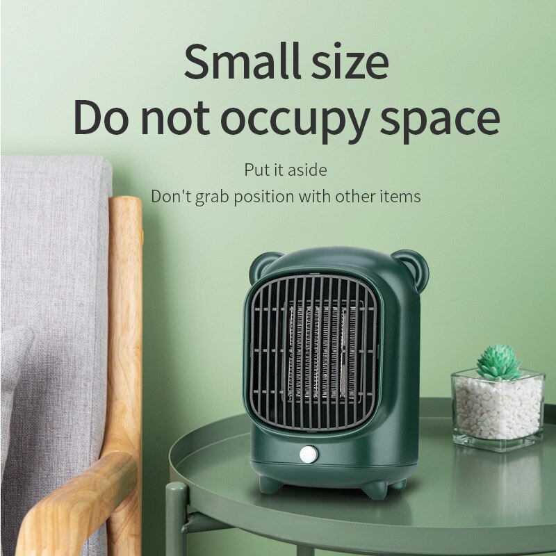 Wind Heizung Mini Erwärmung Fan Tragbare Haushalt Schlafzimmer 110V 220V 500W Überhitzung Schutz Elektrische Desktop Schnelle Luft heizung Fan