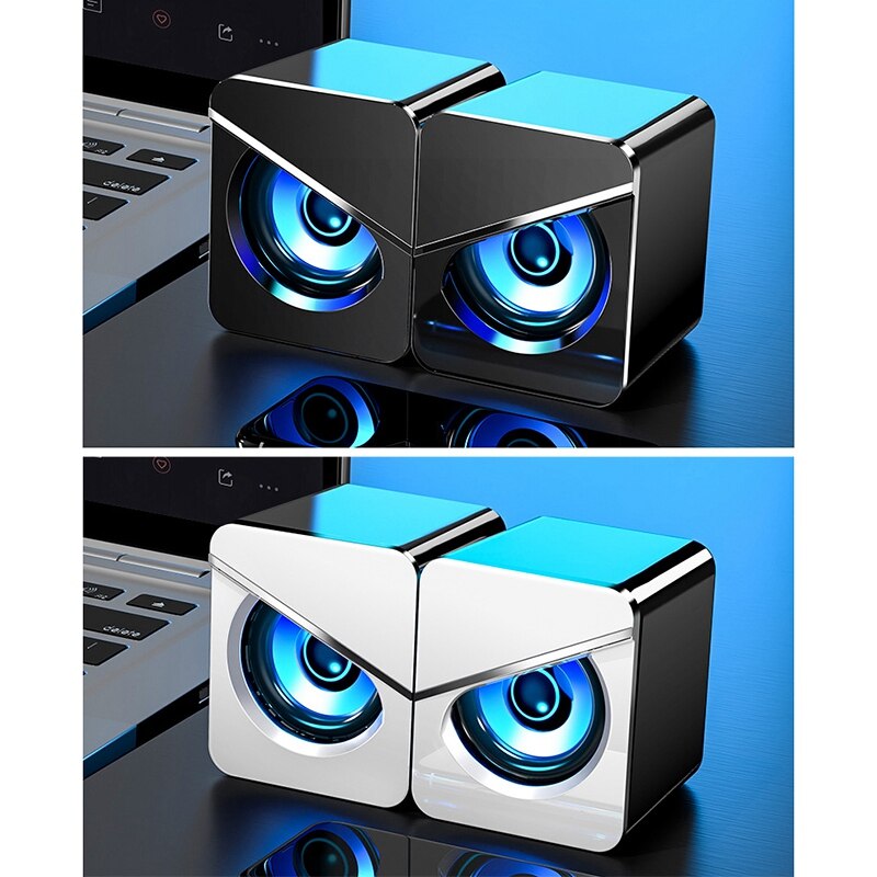 3D Sound Effect Dual Speaker Computer o, Usb Wired Home Desktop Office Gaming Notebook Subwoofer Speaker