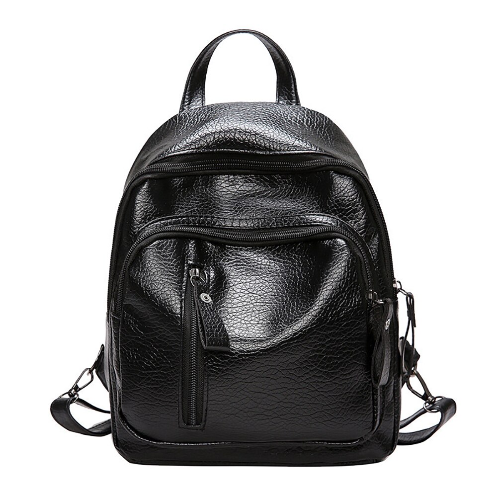 Women's Backpack PU Leather Travel Shoulder Bag Mini Shoulder Bag Girl Multifunctional Small School Backpack For Women: C