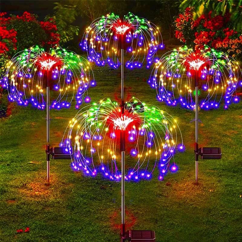 draussen LED Solar- Feuerwerk Lichter Garten De... – Grandado