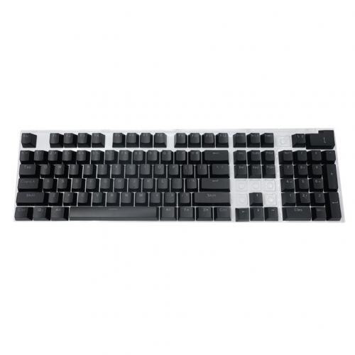 Mechanical Keyboard 104 Doubleshot ABS Spacebar Keycaps Blank Keycaps For Cherry MX Mechanical Keyboard Key Cap Switches keycap: black