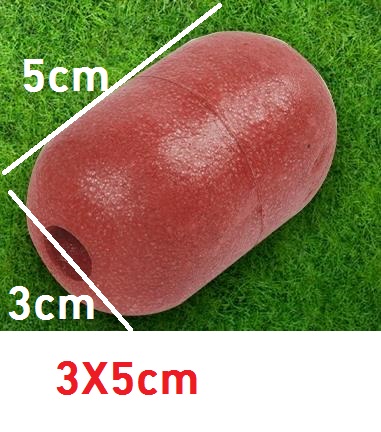 Finefish 20 pcs/lot boule flottante pour filet de pêche Cage tirer filet eau PVC boule flottante mousse flotteur tirer filet accessoires de pêche: Rouge