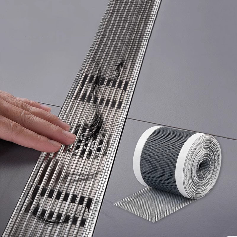 Rouleau adhésif jetable pour Drain de sol, 1 à 4 pièces, filtre Anti-colmatage des cheveux, écran adhésif pour égouts, filtre anti-insectes, eau