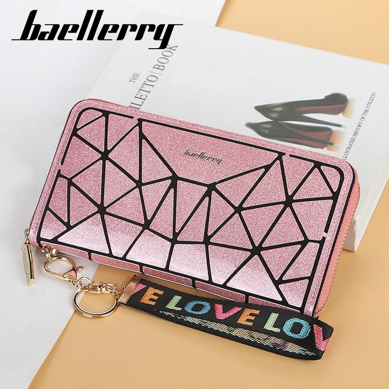 Baellerry top leren dames portemonnees koreaanse telefoon portemonnee clutch leren kaarthouder geometrische portemonnee portemonnee