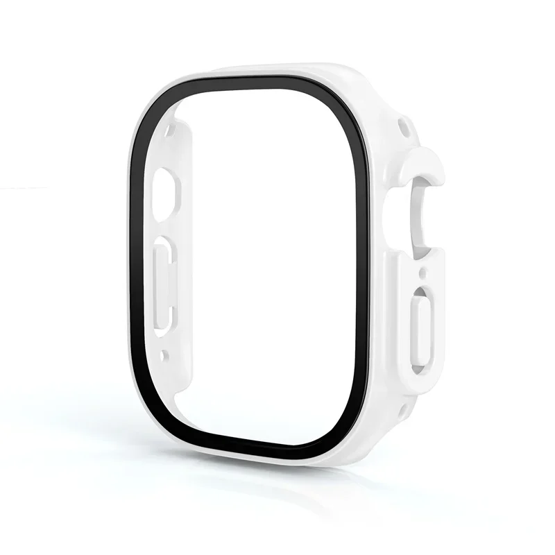 Glass+case For Apple Watch Ultra 49mm PC Bumper+Screen Protector Tempered luxury box Cover for apple watch ultra 2 Accessories