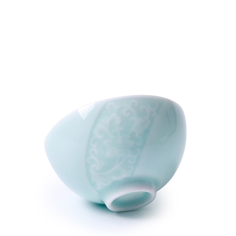 6 pezzi Longquan Celadon Set da tè in ceramica kung-fu accessori ombra verde famiglia Master Mug tazza personale porcellana stoviglie