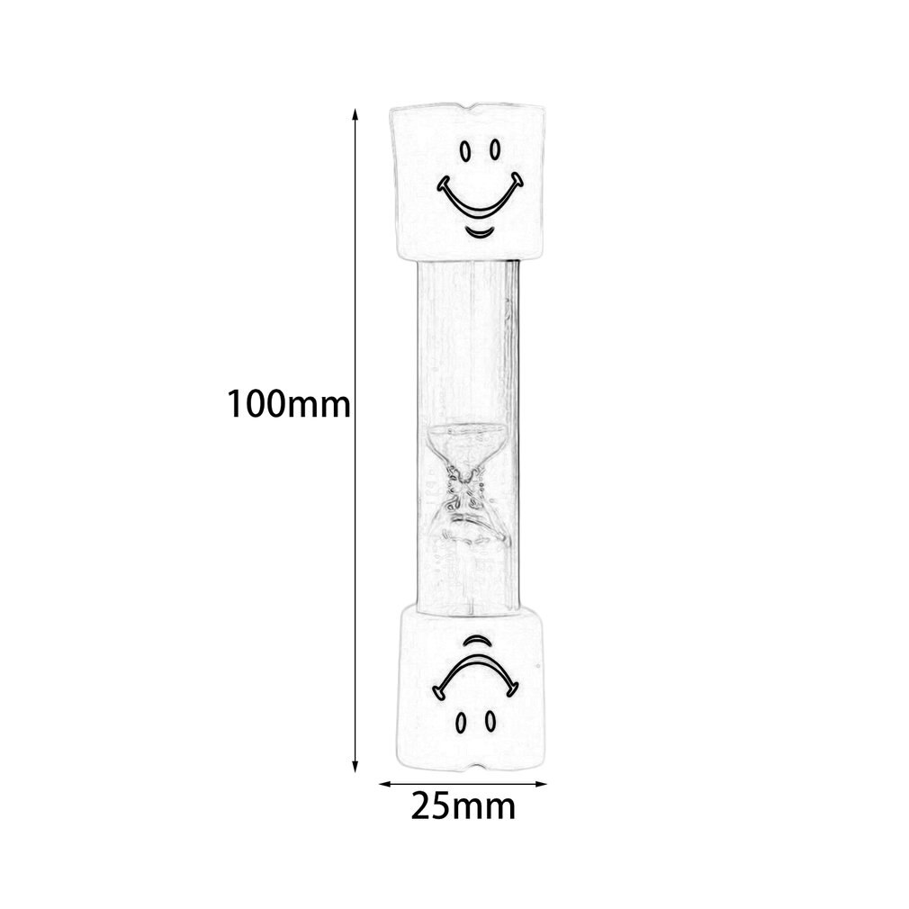 Lovely Smile Face Timer 3 Minute Teeth Toothbrush Brushing Timer Mini Smiling Face Hourglass Sand Clock Timer