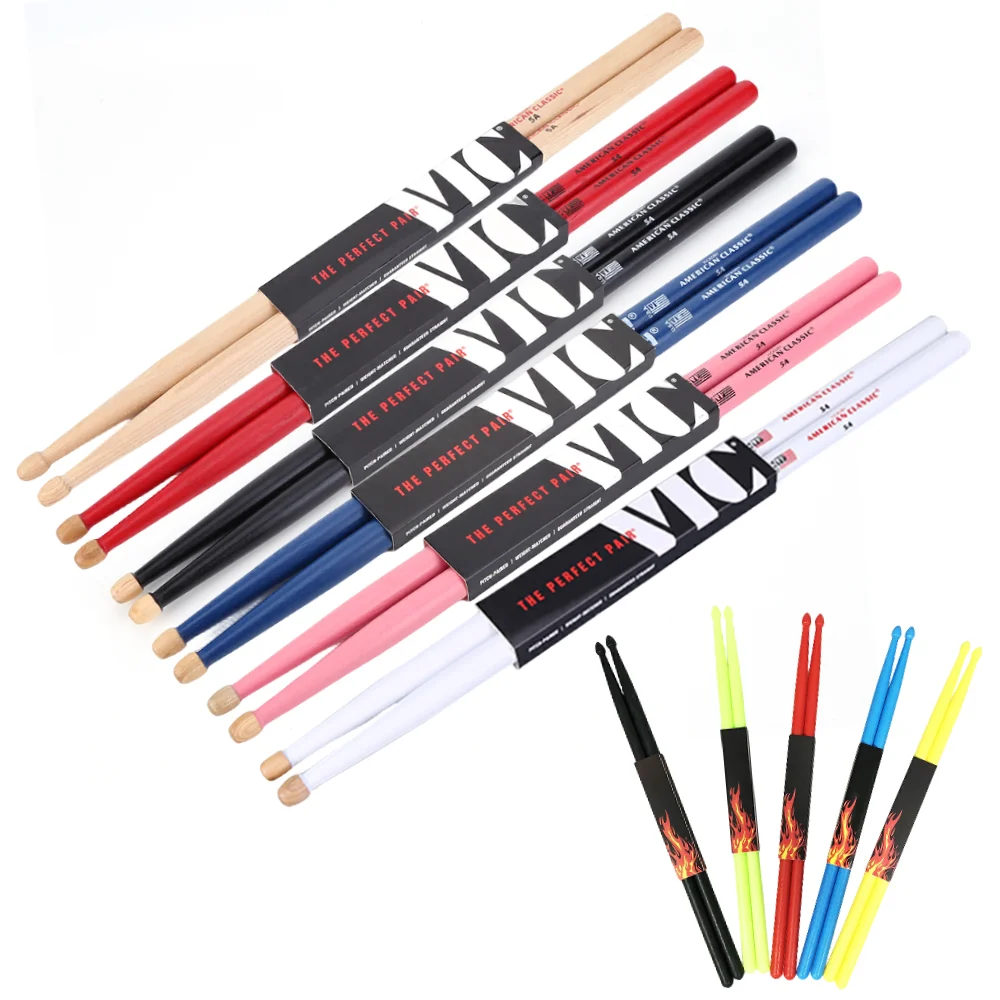 Beginners Drumsticks Drum Sticks Tip Drumsticks American Hickory Drumsticks Percussion Accessories