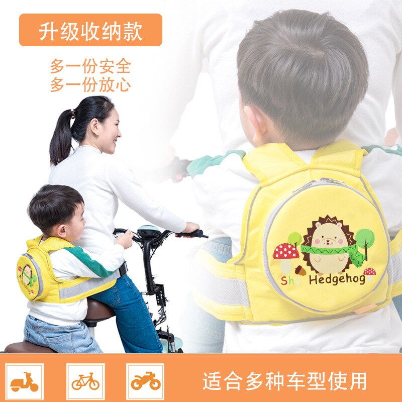 Cinture di sicurezza per bambini per motociclette biciclette elettriche imbracatura per bambini articoli per la protezione anticaduta per bambini