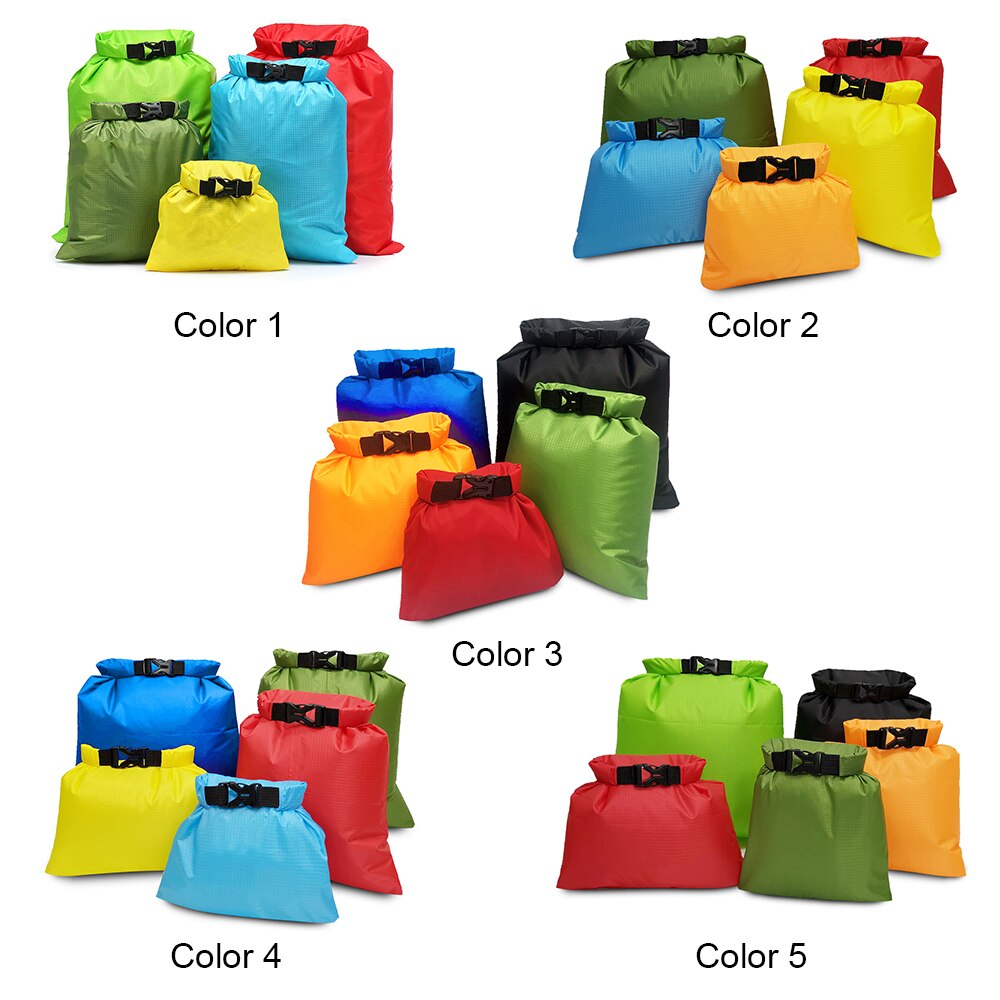 5 Stck Wasserdichte Tasche einstellen Lagerung rollen oben Trockenen Tasche einstellen für skaten Camping Bootfahren Segeln Surfen Angeln Kajak Zubehör
