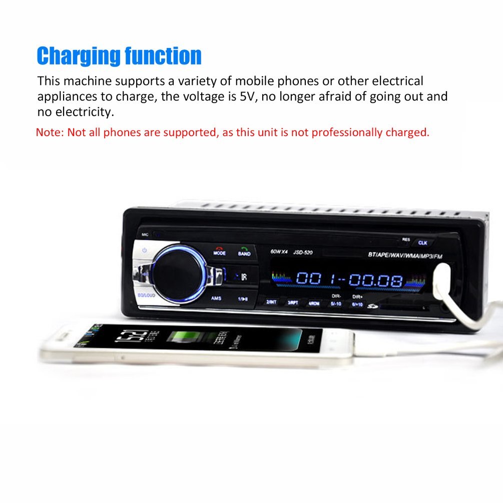 12V universal Car MP3 Car Stereo FM AUX Input Receiver SD USB MP3 Radio Player In- Unit