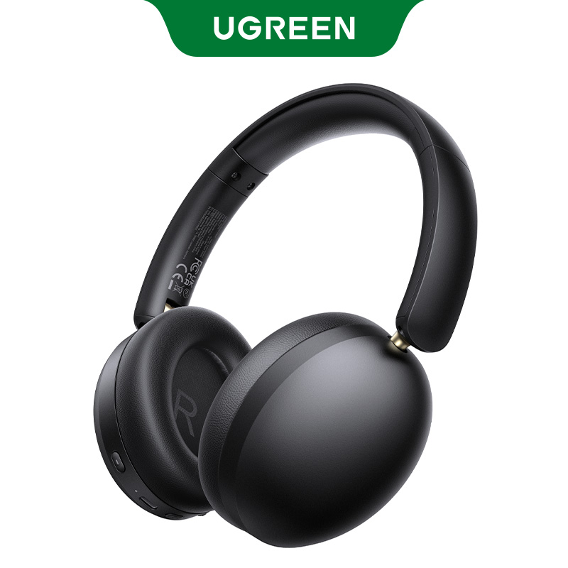UGREEN Wireless Bluetooth Headphones, 80H Playtime, HiFi Stereo Over Ear Headphones with Microphone, Bluetooth 5.4: black