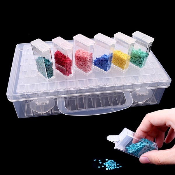 5D diamond painting tools kit for diamond embroidery accessories art supplies storage: Storage Box Only
