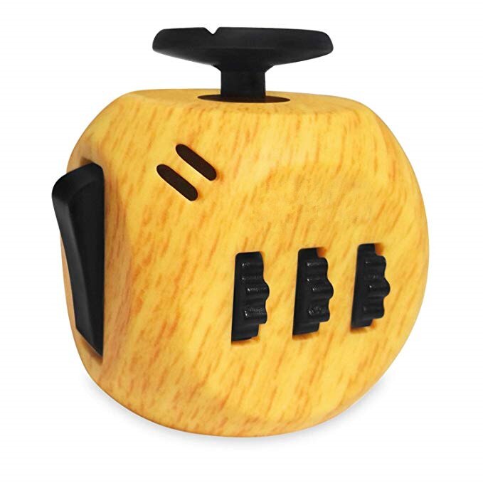 EDC Hand Für Autismus ADHS Angst Relief Fokus Kinder 12 Seiten Anti-Stress Magie Stress Zappeln Spielzeug: 6 Wooden