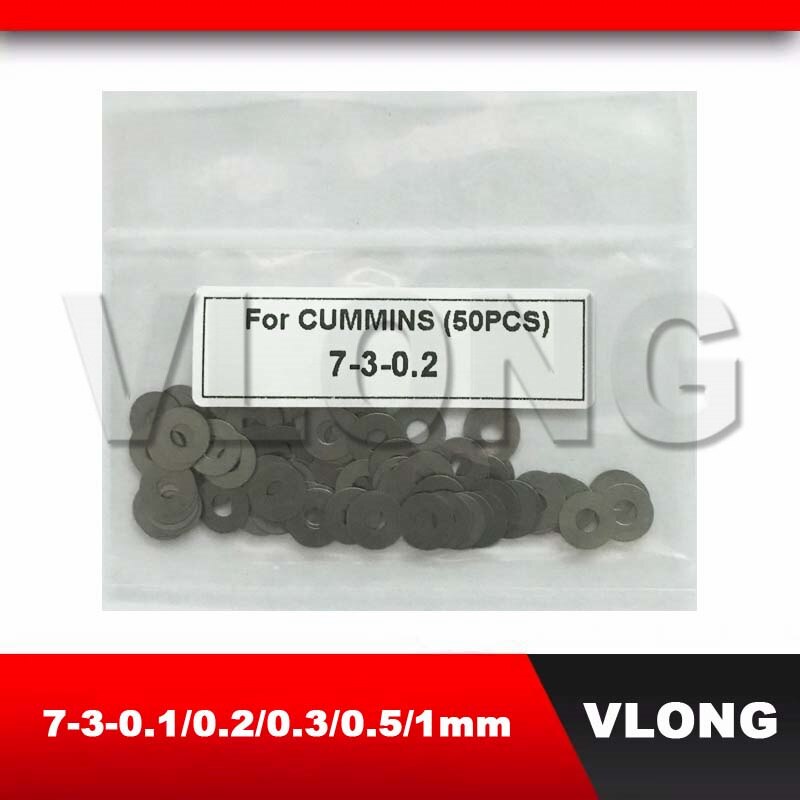 100pcs Chinese Made Adjustable Washer Shims For Cummins Fuel Injector Adjust The Pressure Washer Shims 7-3-0.2 Adjustment Washer
