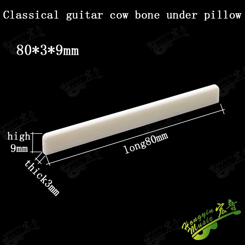 1 SET Ox bone 6 String Guitar Bridge Saddles Part For Folk Acoustic Guitar single saddle 72mm 74mm 76mm 80 100mm 43mm nut blank: 80MM x 3MM x 9MM