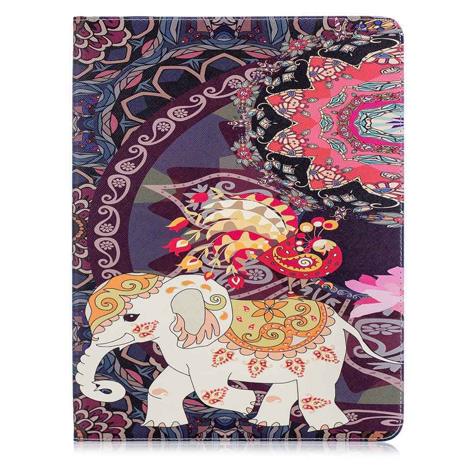 Funda de cuero PU con estampado para tableta Samsung Galaxy Tab A, 9,7, SM-T550, SM-T551, T555, T550: HE