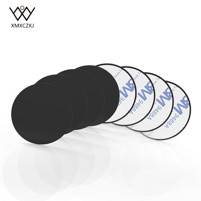 Metal Plate Universal Mount Metal Plate Kit with Adhesive for Magnetic Car Mount Cell Phone Holder Magnet Mobile Stand: 8 round