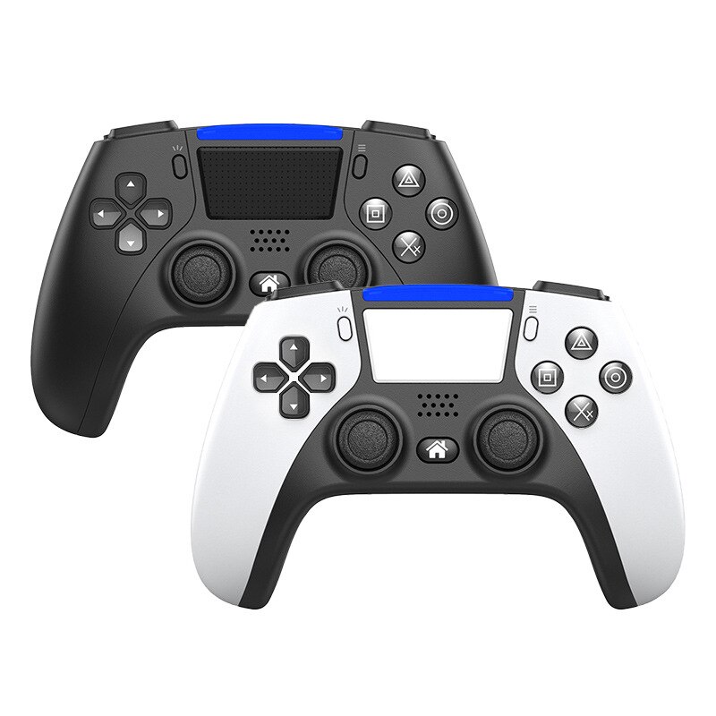 Mando de juego inalámbrico con Bluetooth para PS4, mando con doble vibración estilo PS5 para PC y Android,