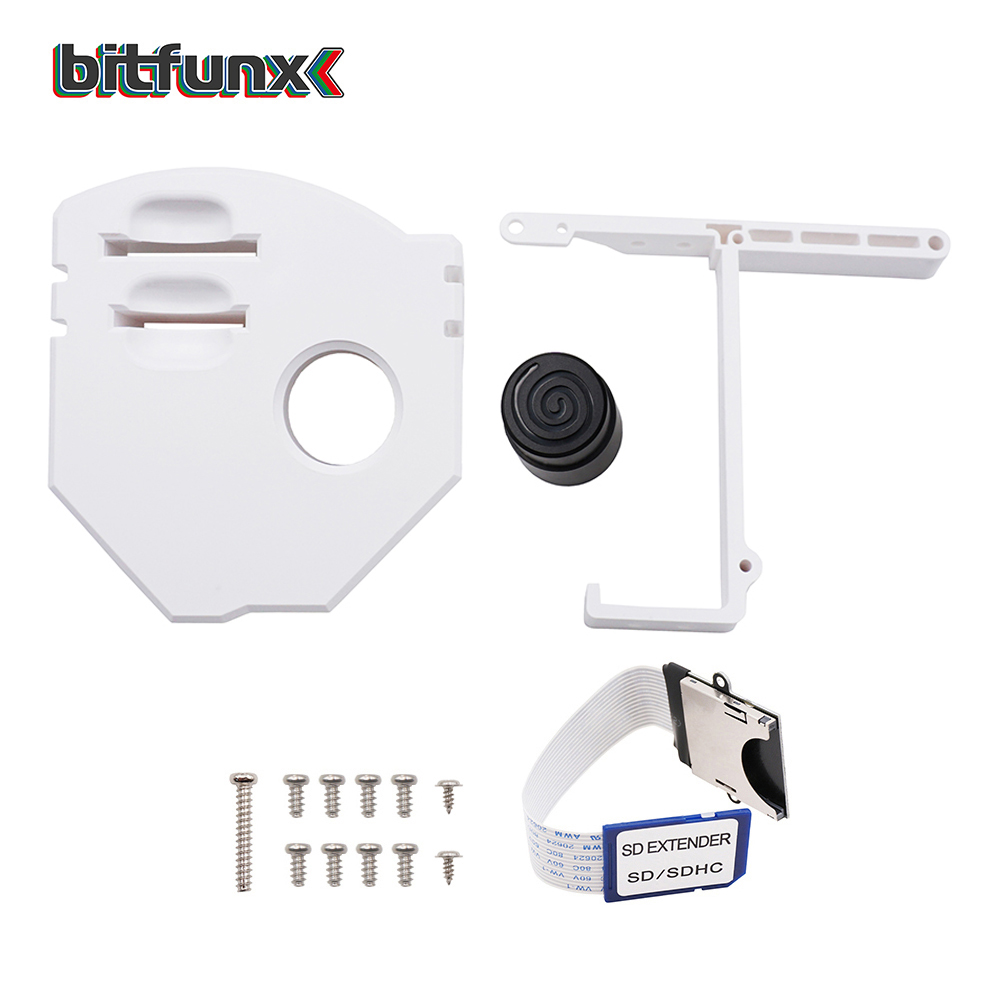 Bitfunx GDEMU Zestaw do zdalnego montażu karty SD Adapter przedłużający do SEGA Dreamcast GDEMU z kablem przedłużającym: Pomarańczowy