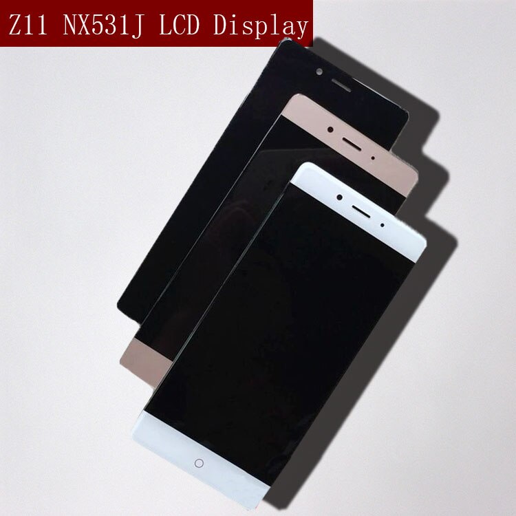 100% meilleur Original pour ZTE Nubia Z11 NX531J LCD écran tactile numériseur assemblée avec cadre Mobile panneau capteur pièces