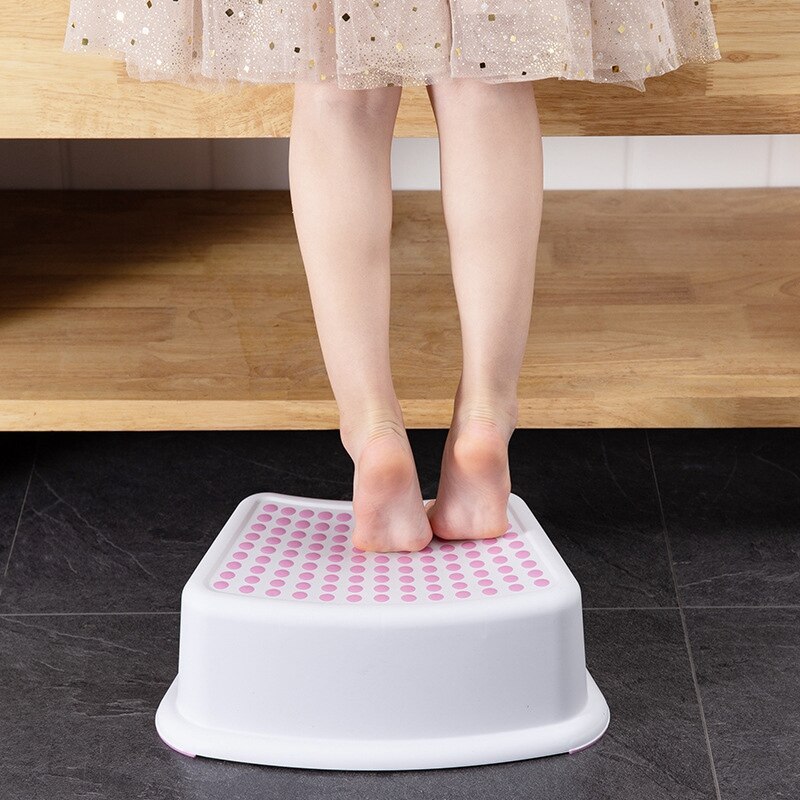 2 stk benk plastkrakk bad fôring håndvask badekar stepping piano pad fotskammel kort baby sklisikker barn liten plat