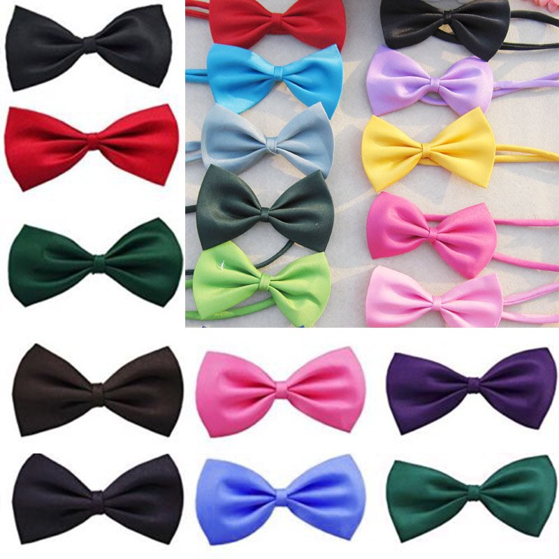 Kind huisdier effen strikken vlinderstrik bruiloft accessoires strik feest nieuwigheid strik  ad131