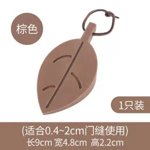 Classic Rubber Door Stopper Sturdy Durable Security Door Stop Wedge Multi Surface and Non Scratching Heavy Duty Rubber Door: Brown