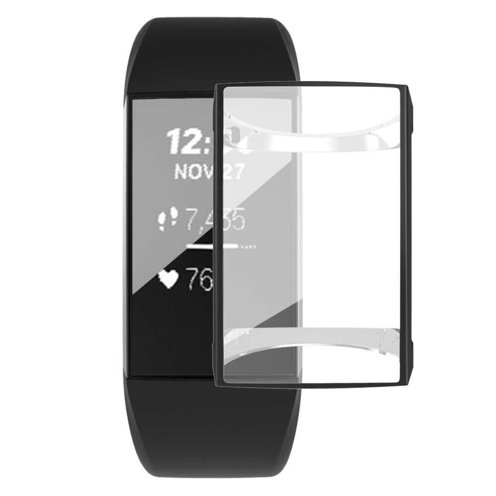 Näytönsuojakuori fitbit-lataukseen 3 pehmeää tpu ultraohut kirkas kuorikotelo fitbit-lataukseen 2 älykellon ranneke lisävarusteita