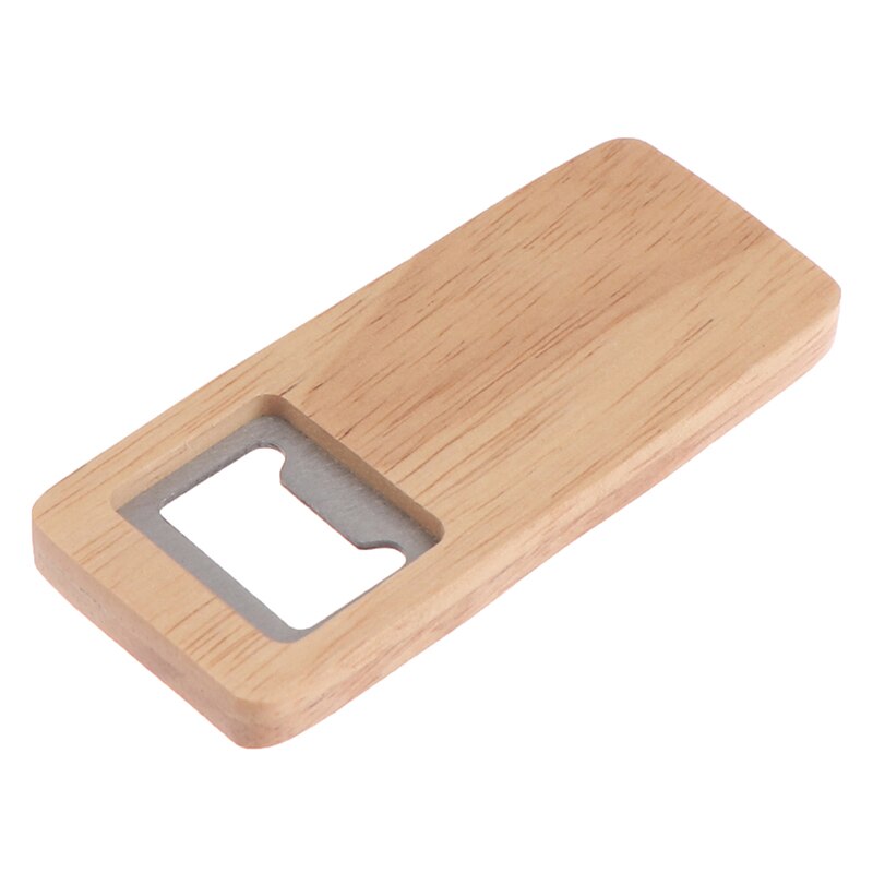 Bottle Opener Simple Jar Bottle Wrench Wood Multifunction Square-shaped Can Opener Kitchen Tool