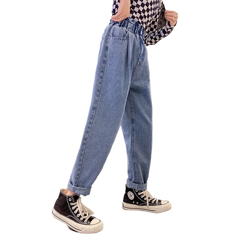 Jeans amples et décontractés pour enfants et adolescentes de 10, 12, 13, 14 ans, pantalons d'école, printemps, automne, 2022