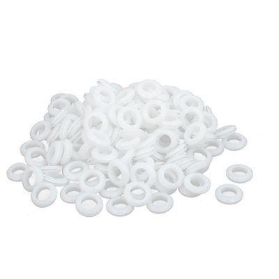 Electrical Wire Gasket Rubber Grommets White 16mm Inner Dia 100pcs