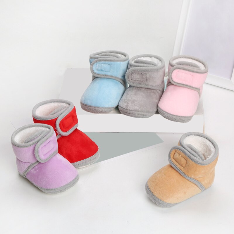 Mode Herfst En Winter Peuter Laarzen Dikke Antislip Warm Baby Laarzen Voor 6-15months Baby